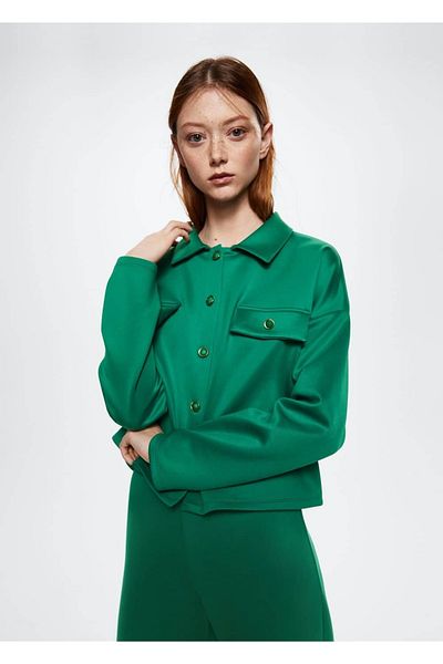 MANGO Woman Sweatshirt mit Seitentaschen