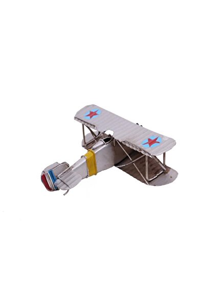 Genel Markalar Metal Uçak Çift Kanatlı Biblo Dekoratif Hediyelik