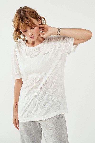 hummel Yenge Women's White Short Sleeve T-Shirt