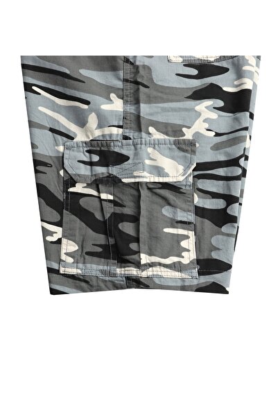 DEKONS Ανδρικό σορτς παραλλαγής μεγάλου μεγέθους μεγάλου μεγέθους με γκρι πλαϊνή τσέπη