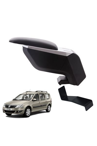 3 Tıkla Dacia Logan Mcv 2010 Grey-black Armrest Armrest with No-Punching Steel Legs