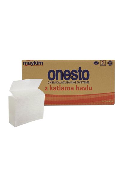 Onesto Z Fold Towel 150 Sheets 12 Packs