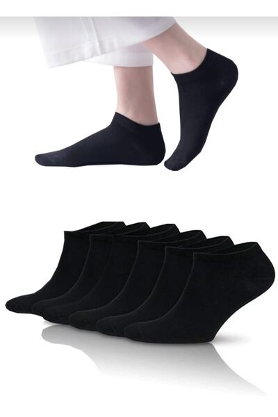 6 Çift Unisex Kısa Yazlık Patik Sneakers Çorap