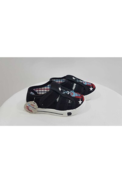 Siyah Dayket Unisex Bebe Keten Ayakkabı
