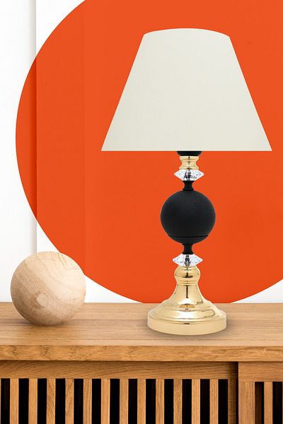 MINIMAL ETICARET VE BILGI TEKNOLOJILERI Omega Black - Gold Contrast Lampshade