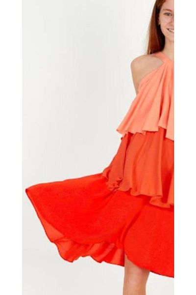 Çikoby Girl's Strappy Layered Dress
