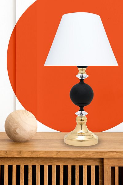 MINIMAL ETICARET VE BILGI TEKNOLOJILERI Omega Black - Gold Contrast Lampshade
