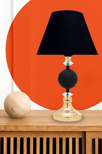 MINIMAL ETICARET VE BILGI TEKNOLOJILERI Omega Black - Gold Contrast Lampshade