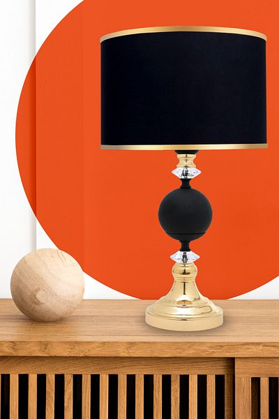 MINIMAL ETICARET VE BILGI TEKNOLOJILERI Omega Black - Gold Contrast Lampshade