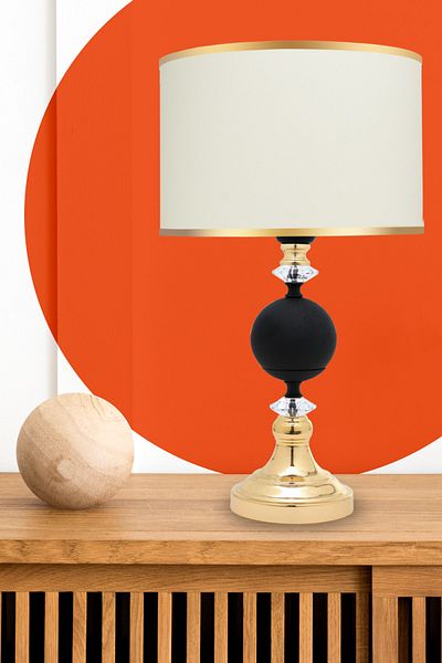 MINIMAL ETICARET VE BILGI TEKNOLOJILERI Omega Black - Gold Contrast Lampshade