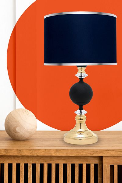 MINIMAL ETICARET VE BILGI TEKNOLOJILERI Omega Black - Gold Contrast Lampshade