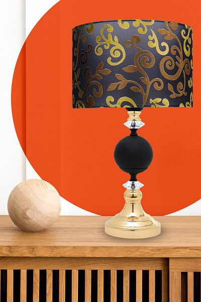 MINIMAL ETICARET VE BILGI TEKNOLOJILERI Omega Black - Gold Contrast Lampshade