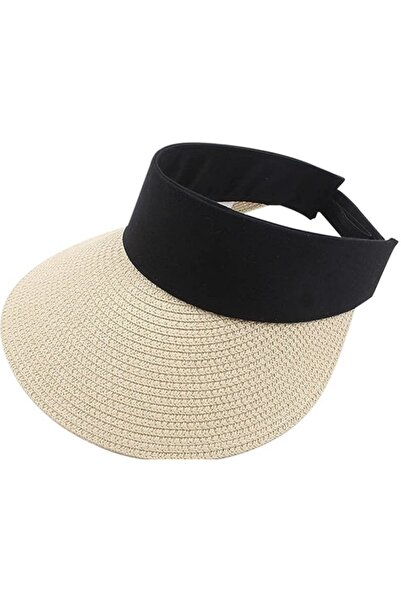 Hat Factory Straw Wide Visor Hat
