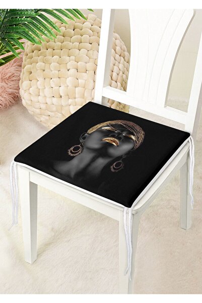 Nish & Royal Black Women's Special Designed Modern Decorative Zippered Chair ...
