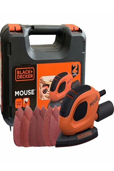 Black&Decker 55w Mouse Çok Amaçlı Zımpara- 6 Adet Zımpara Kağıdı Hediye