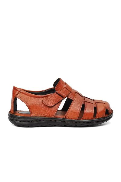 CHOPPER Orthopedix 22245 Genuine Leather Anatomical Gel Heel Spur Padded Men's Sandals