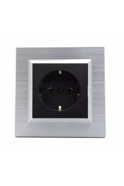 OVİVO Quantum Silver Grounded Socket