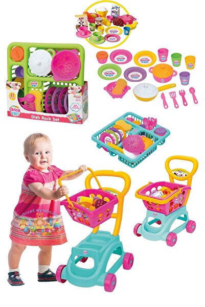 Fırsat Oyuncak Oyuncak Candy & Ken Çocuk Evcilik Sepetli Market Arabası