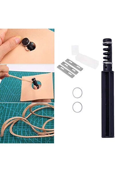 ipekbazaar Cuțit de tăiat piele rotativ, unealtă manuală pentru piele