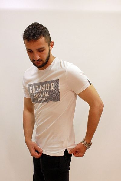 Cazador Ανδρικό μπλουζάκι με ανάγλυφο λαιμόκοψη Jazz 4009