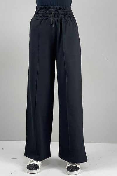 Moda Çizgi High Waist Black Pants