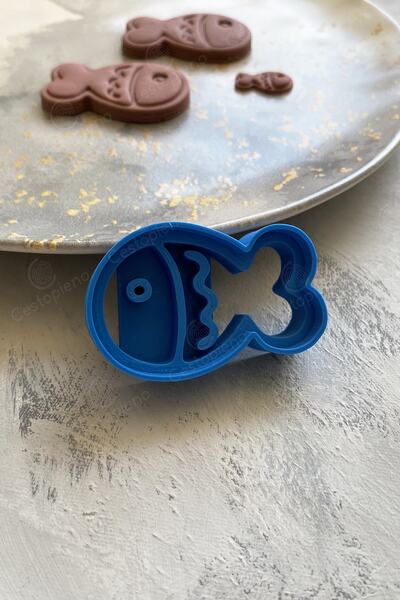 CESTOPİENO 2-Piece Large and Small Fish Dough Shaper