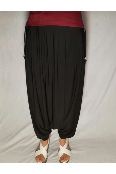 DESENLI GELINCIK Black Salvar with Waist Corset