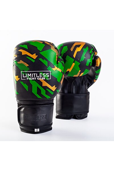 Limitless Camo Green Pu Boks Eldiveni