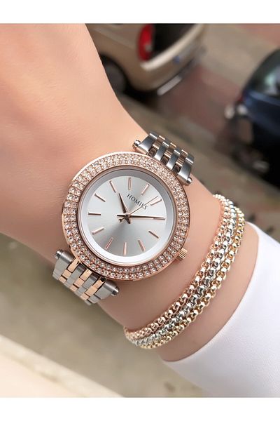 Homies Women's Wristwatch-Bracelet Gift Steel Cord Waterproof