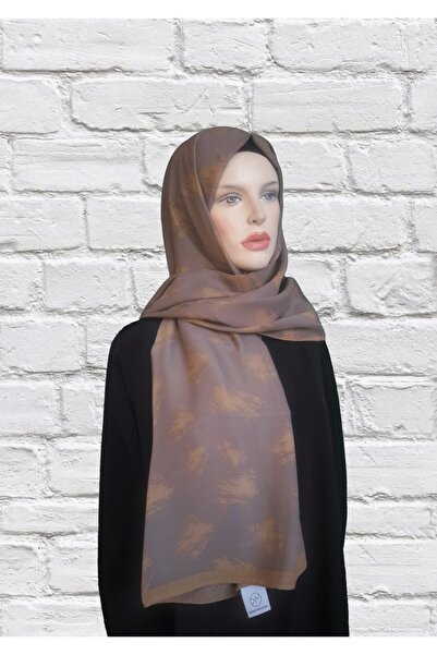 Modakaşmir Fashionable Cashmere Crepe Shawl with Tie-Dye Lightning Pattern