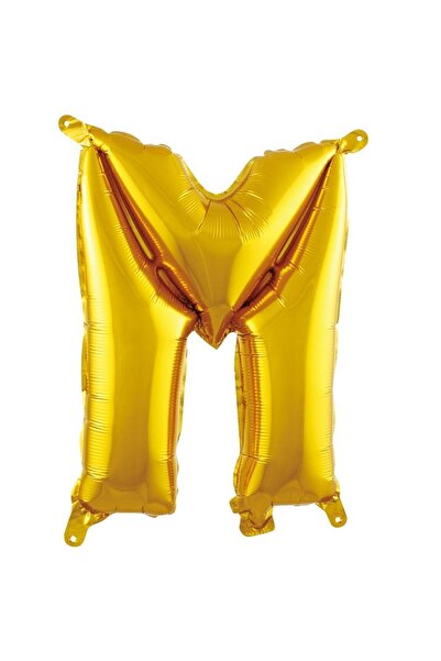 Generic Brand M Letter Foil Gold Balloon 36 cm 16 Inc