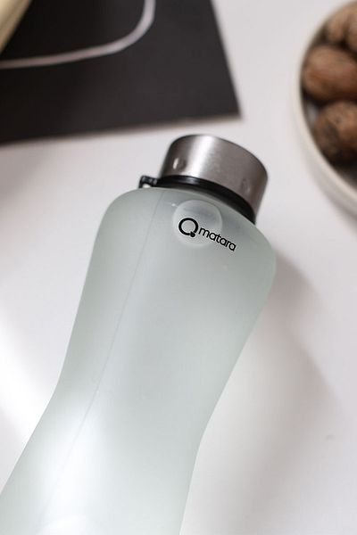 Qmatara Iced White Glass Flask Premium 750cc
