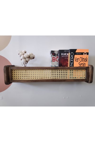 glb decor wood hand made Ceviz Hazeranlı Ahşap Montessori Kitaplık Bebek Ve Ç...