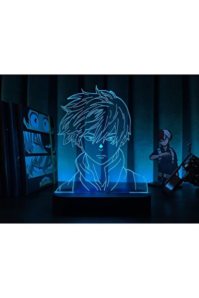PETRADESIGN Beyaz My Hero Academia Shoto Todoroki Anime Masa Lambası