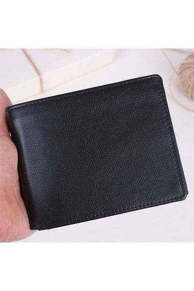 Legend Leather Μαύρο ανδρικό πορτοφόλι 1506 από γνήσιο δέρμα