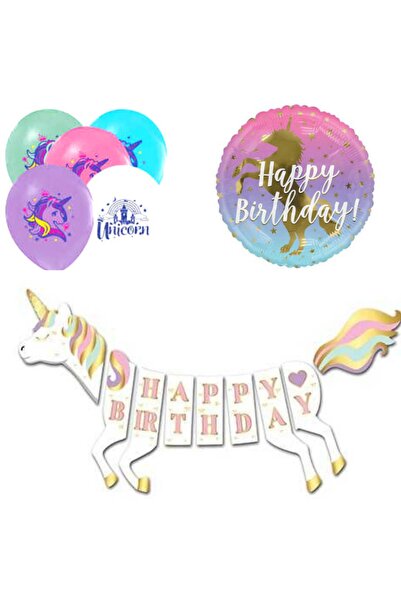 parti sürprizi Set de baloane pentru ziua de naștere în formă de unicorn