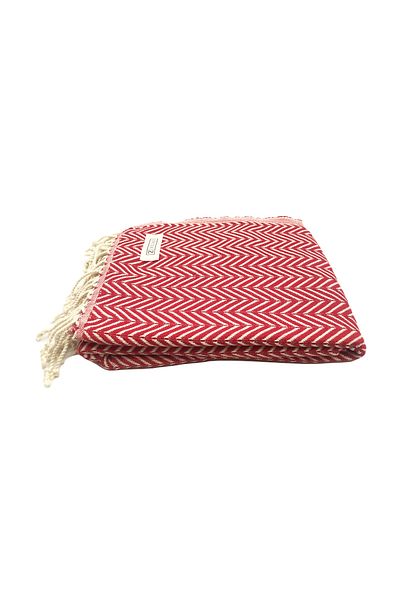 INTER Z Πετσέτα θαλάσσης 100% βαμβακερή, Xxl 100x180cm, Marmaris, Κόκκινη