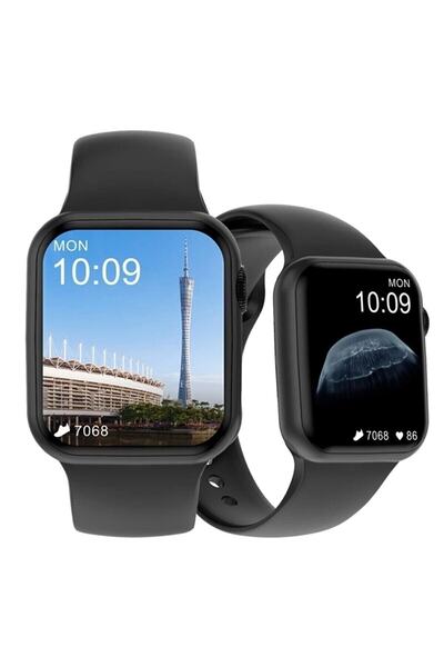 GoMarkt Smart Watch 7 Dt No 1 Nfc Ve Siri Özellikli Iphone 11 Uyumlu Siyah Renk