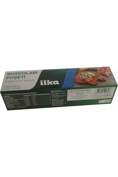 İlka Refrigerator Bag 5pcs Large Size 100 Pieces