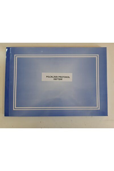 Kültür Matbaası Hasta Kayıt Poliklinik Protokol Defteri Yatay Ebat 24x35 cm 2...