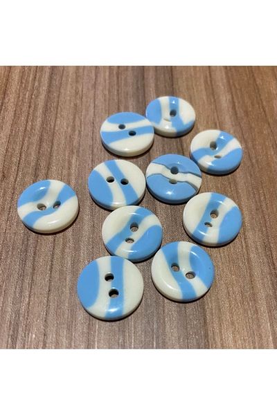 Öztürk Fan Baby Button. 1.5cm Pack of 6.