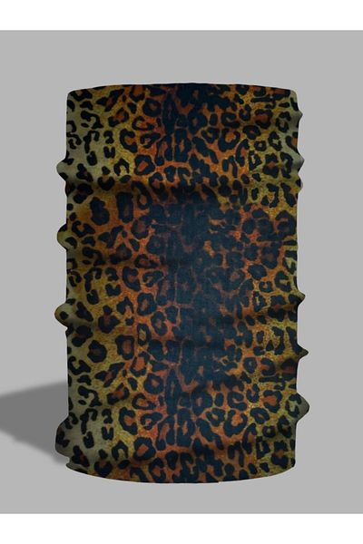LU&MA Leopard Patterned Neck Collar - Paphos