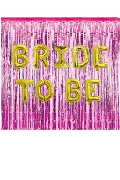 Happyland Bekarlığa Veda Partisi Bride To Be Yazılı Pembe/fuşya Konseptli Fol...
