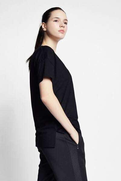 Lescon 22b-2018 Студія Короткий рукав Футболка Чорний