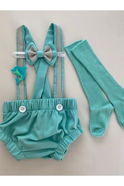 tubibebe Water Green Cakepatlatmaca - Cakesmash - Photo Shoot Costume - Party Dress
