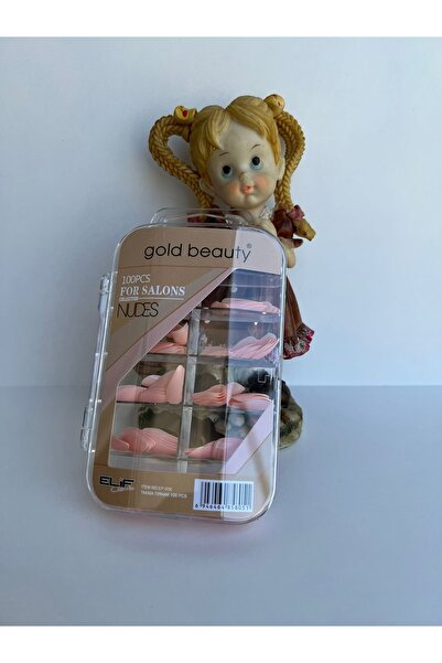 Gold Beauty 100 Adet Badem Takma Tırnak (somon Rengi )