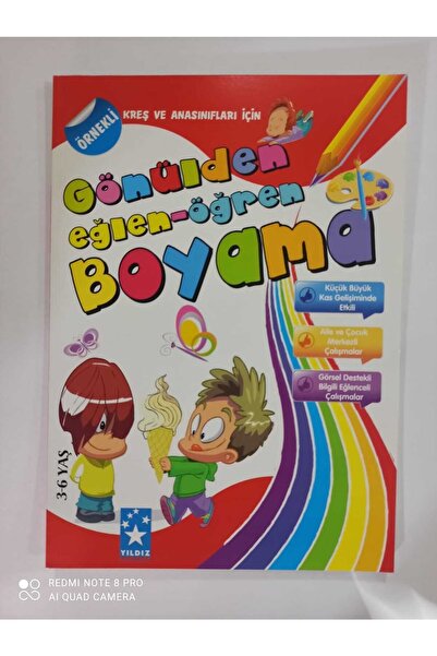 Yıldız Yayınları Boyama Kitabı Kırmızı