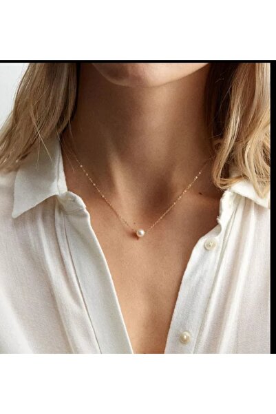 Everglow Jewelry Minimal Tasarım Inci Kolye