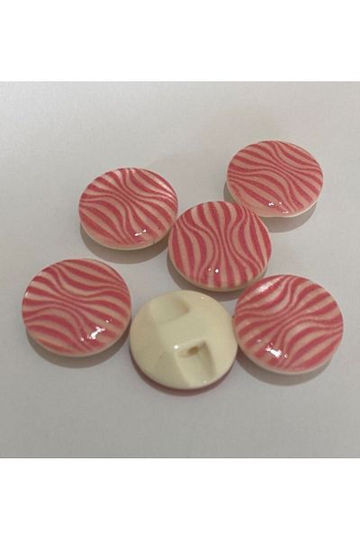 Öztürk Mother of Pearl Covered Baby Button. 1.5cm Pack of 6.