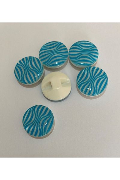 Öztürk Mother of Pearl Covered Baby Button. 1.5cm Pack of 6.